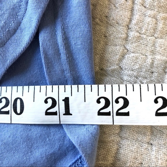 Eileen Fisher Organic Cotton Blend Tee Shirt Dress in Periwinkle Powder … - Picture 13 of 14